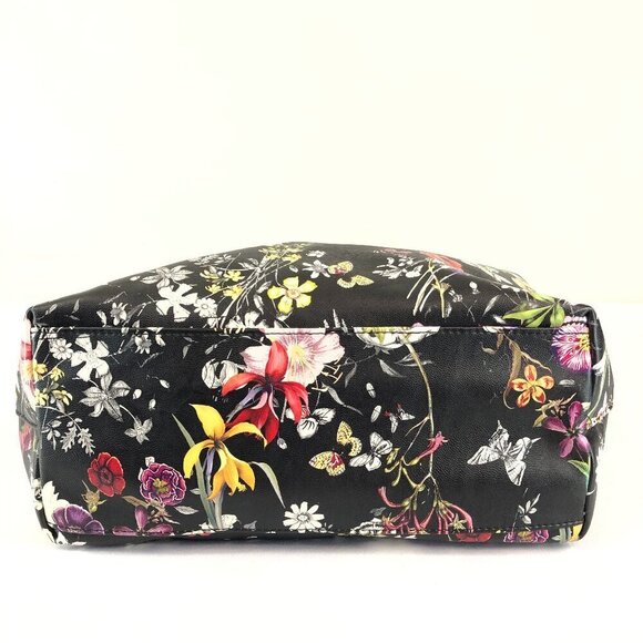 Lancaster Black Floral Shoulder Bag - Picture 4 of 10